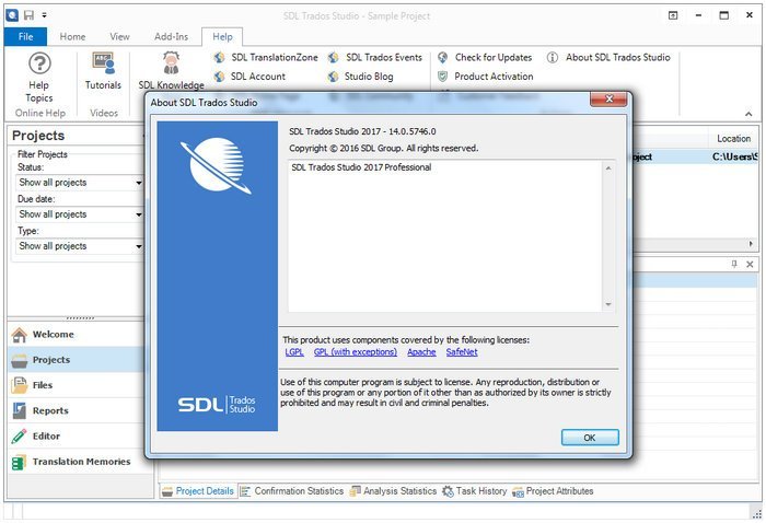 using sdl trados in parallels for mac